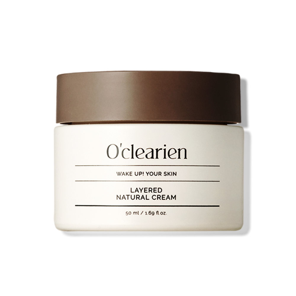 LAYERED NATURAL CREAM <br>Aufbauende & Anti-Aging 24H Gesichtspflege mit Squalan, Hyaluronsäure, Niacinamid, Adenosine & Extrakten aus Akebie und Centella Asiatica-Shishi Cherie