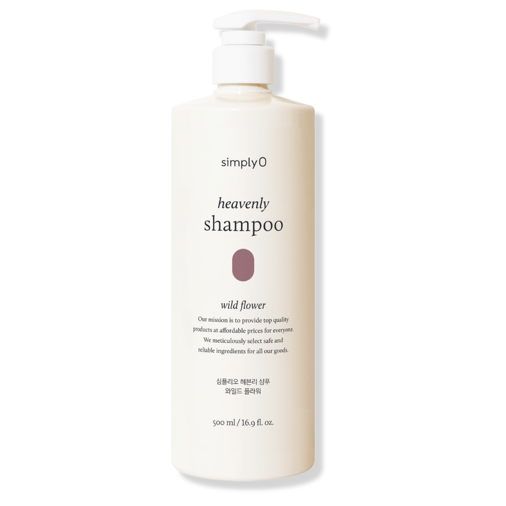 SimplyO - Heavenly Shampoo - Aufbauendes & revitalisierendes Shampoo mit 10 pflanzlichen Extrakten, Betain & Allantoin (500ml Vorteilspackung | strapaziertes / geschädigtes Haar)_1